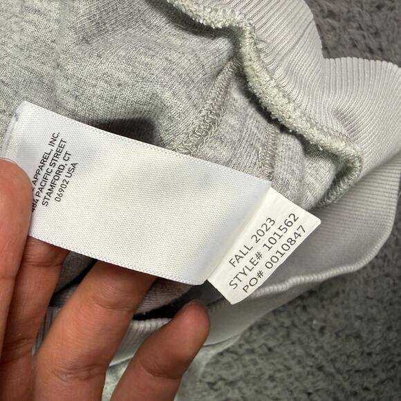 Rhone Heritage Hoodie Mens S Heather Gray Midweight Raglan Pullover Sweatshirt - Picture 5 of 10